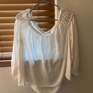 white off the shoulder top